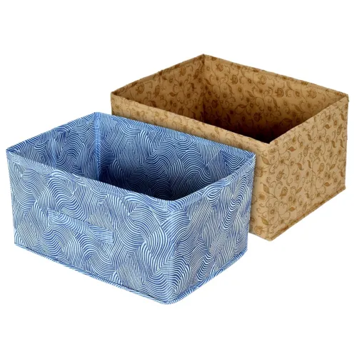 Image of Kuber Industries (Set of 2) Foldable Organisers Storage Boxes