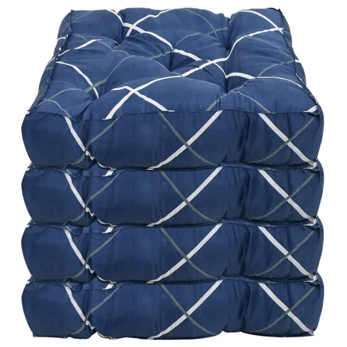 Image of Kuber Industries Geomatric Printed Microfiber Square Chair Pad