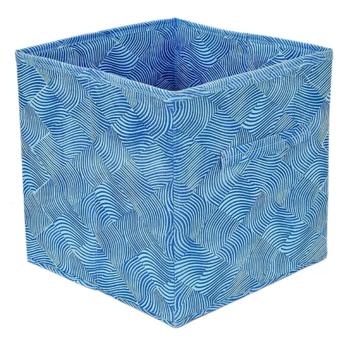Image of Kuber Industries Lahariya Print Foldable Storage Cube Box