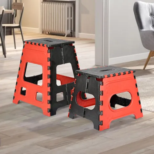 Image of Kuber Industries Pack of 2 Portable & Foldable Stool Multipurpose Sitting