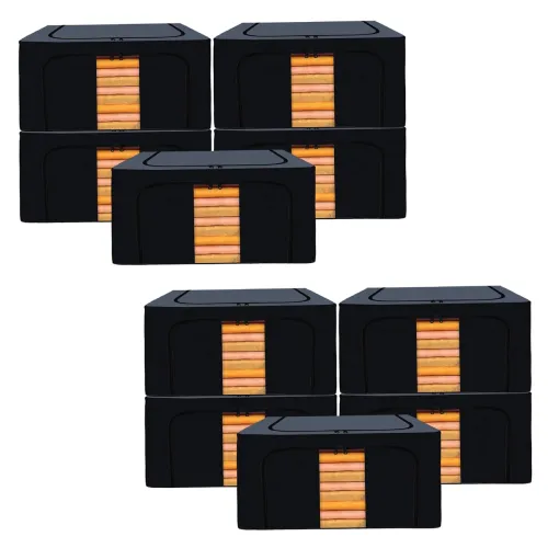 Image of Kuber Industries Pack of 10 Clothes Storage Box