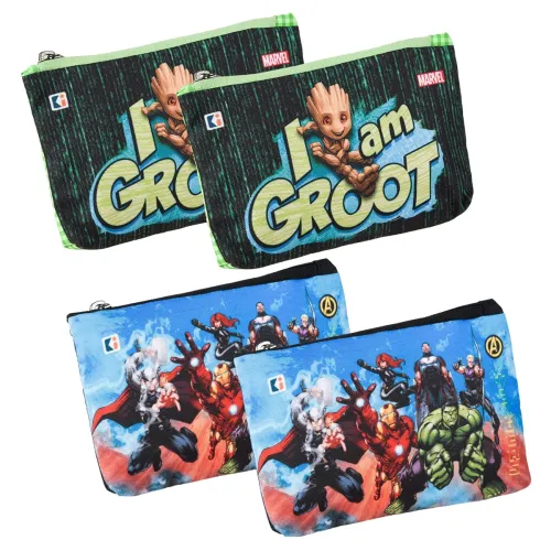 Image of Kuber Industries Polyester Pack of 4 Pencil Pouch