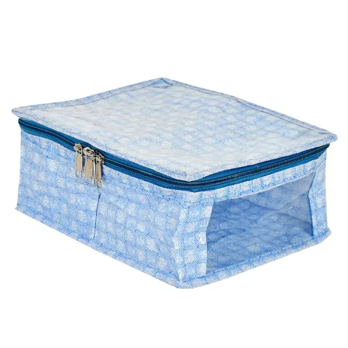 Image of Kuber Industries Check Design Laminated PVC Travel Toiletry Bag