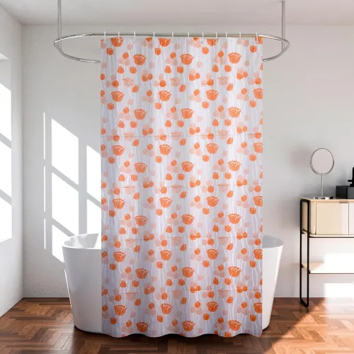 Image of Kuber Industries Shower Curtain for Bathtub 7Feet