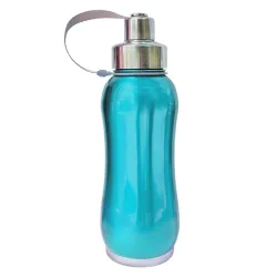 Kuber Industries Stainless Steel Insulated Water Bottle 750ML Blue