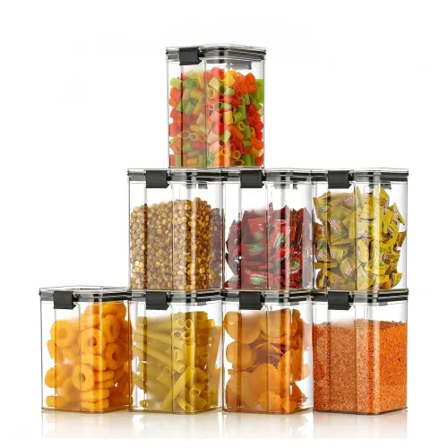 Image of KWER 1200ml Airtight Food Storage Containers - Plastic (Pack of 6)