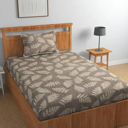 Image of la' amour Flat Cotton Bedsheet & Pillow Cover Single