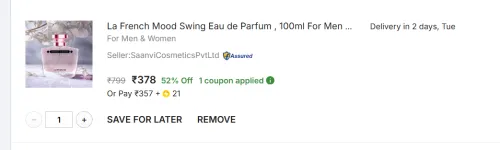 Image of La French Mood Swing Eau de Parfum , 100ml 