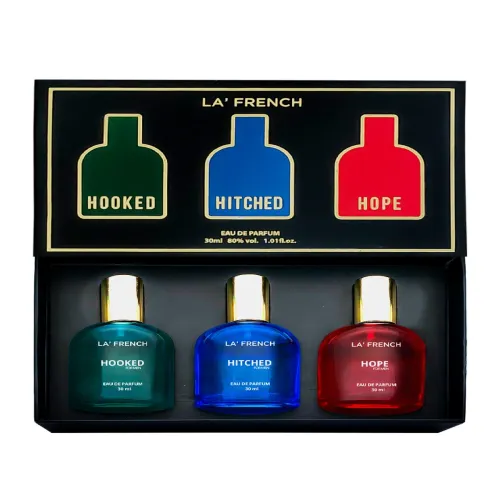 Image of La French Men Perfume Gift Set (3 x 30ml – Hooked, Hitched, Hope)
