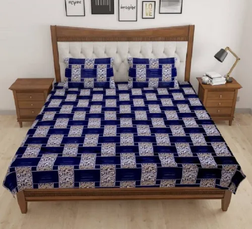 Image of LA MANTTA 144 TC Cotton Double Bedsheet