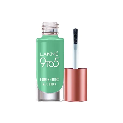 Image of LAKMÉ 9To5 Primer + Glossy Finish Nail Colour|| Mint Twist|| 6 Ml