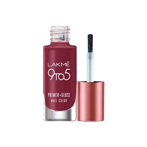 Image of LAKMÉ 9To5 Primer + Glossy Finish Nail Colour || Scarlet Blaze || 6 Ml