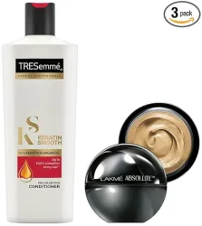 LAKMÉ Absolute Skin Natural Mousse & TRESemmé Keratin Smooth Conditioner
