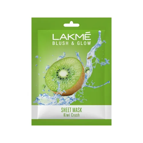 Image of LAKMÉ Blush & Glow Kiwi Sheet Mask, 25 ml