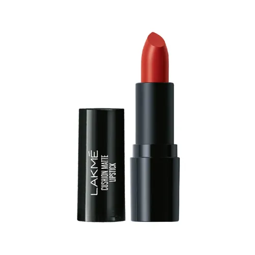 Image of LAKMÉ Cushion Matte Lipstick - Red Rose, 4.5 Gm