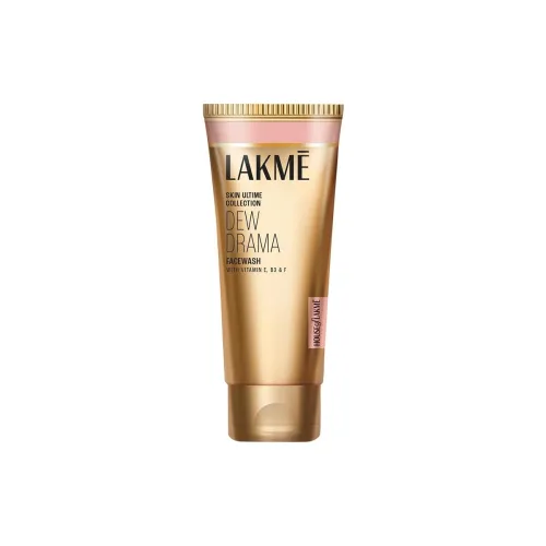 Image of LAKMÉ Dew Drama Facewash with Pro-Ceramides & 6% Vitamin E + B3 + F Complex for Glowing Skin, 100gm |