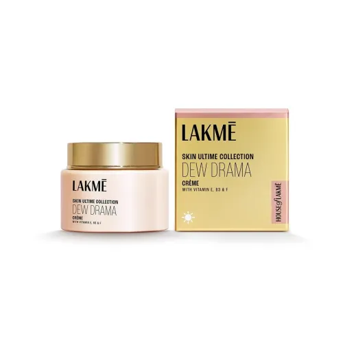 Image of LAKMÉ Dew Drama Gel Cream, Pro-Ceramides, Vit E + Vit B + Vit F 50G