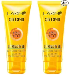 Lakmé Sun Expert SPF 50 Gel – 50g, Pack of 2
