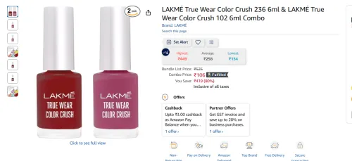 Image of LAKMÉ True Wear Color Crush