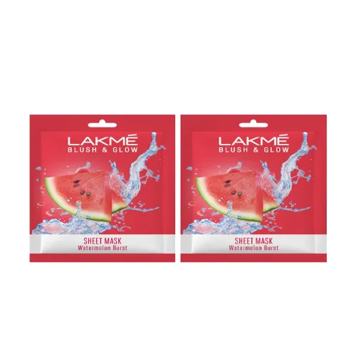 Image of Lakme 2Pcs Watermelon Sheet Mask - 25ml