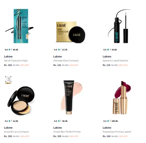 Image of Lakme Makeup Product @ Flat 60% Discount