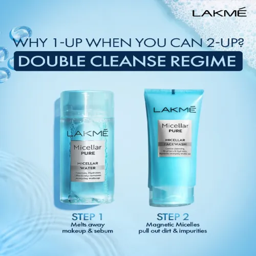 Image of Lakme Pure Micellar Water for Makeup Removal - 200ml