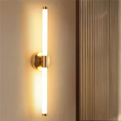 Lamp master Round Acrylic Luxurious LED Wall Light for Mirror Soft & Bright White LED Lighting - 1 Pack