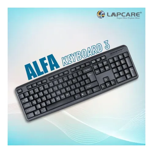 Image of LAPCARE Alfa Keyboard 3 with Adjustable Kickstand, Capslock Indicator and 104 Keyboard
