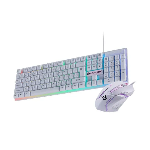 Image of LAPCARE RAPIDO Gaming Keyboard & Mouse Combo (RGB, USB)