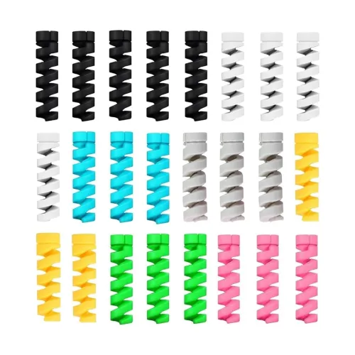 Image of Lapster 28 pcs Mix Spiral Charger Spiral Charger Cable Protectors