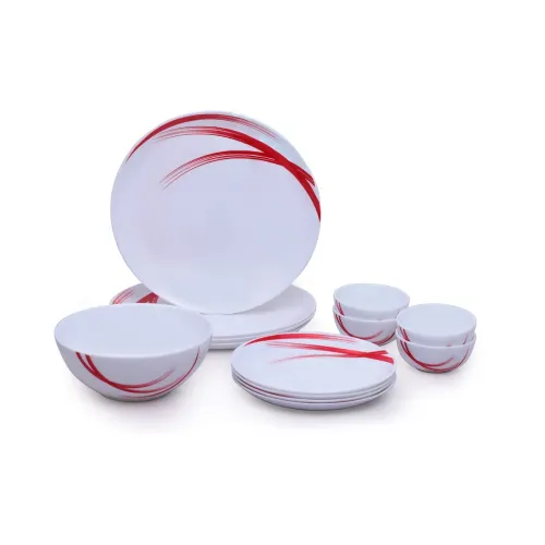 Image of Larah by Borosil 13 Pieces Opalware Dinner Set