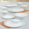 Larah by Borosil 17-Pcs Opalware Dinner Set – Jupiter