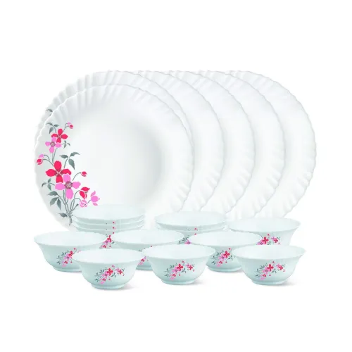 Image of Larah by Borosil Glass FloreThali Set 