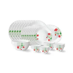 Larah By Borosil Hazel Opalware Dinner Set