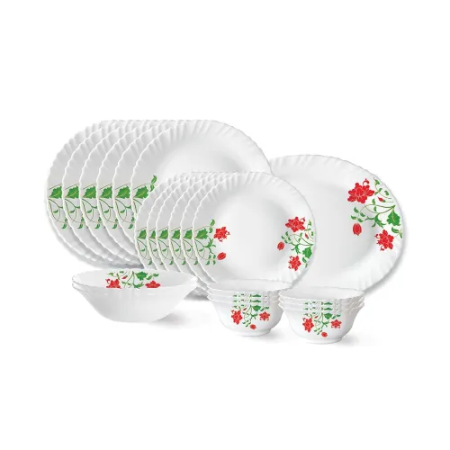 Image of Larah by Borosil Opalware Dinner Set, 21 pieces