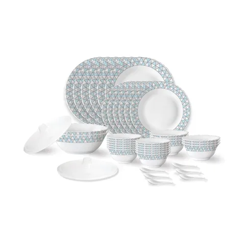 Image of Larah by Borosil Opalware Dinner Set | 40 Pieces