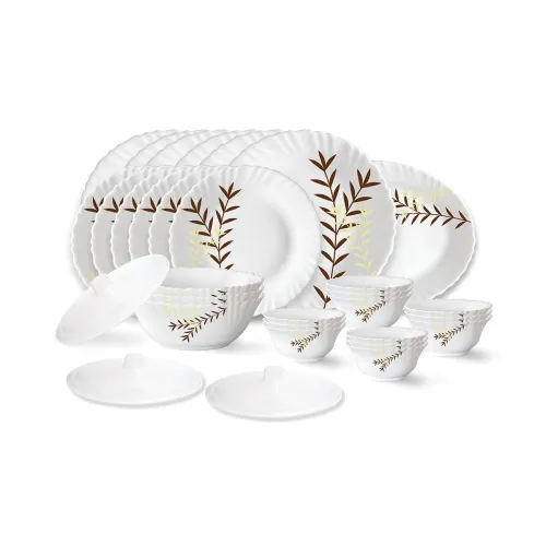 Image of Larah by Borosil Opalware Dinner Set 31 PCS