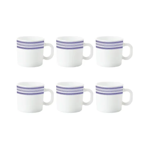 Image of Larah by BOROSIL Tuscan Opalware Mug Set, 6-Pieces
