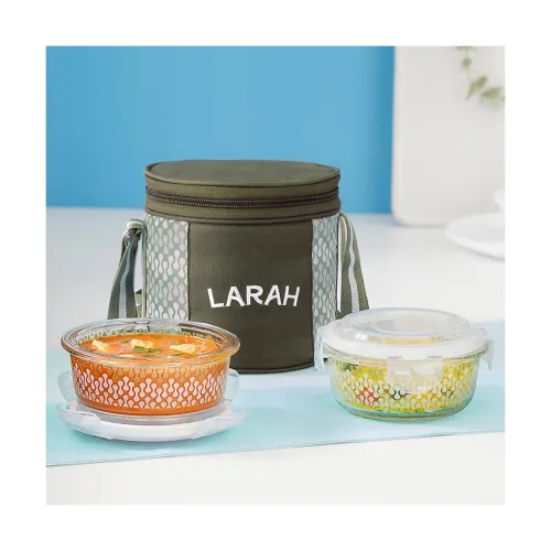 Image of Larah Glassware Gracia Borosilicate Glass Lunchbox 