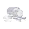 Larah by Borosil Jazzblue 28-Pc Opalware Dinner Set
