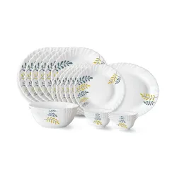 Larah by Borosil Niva Opalware Dinner Set (21 Pc)