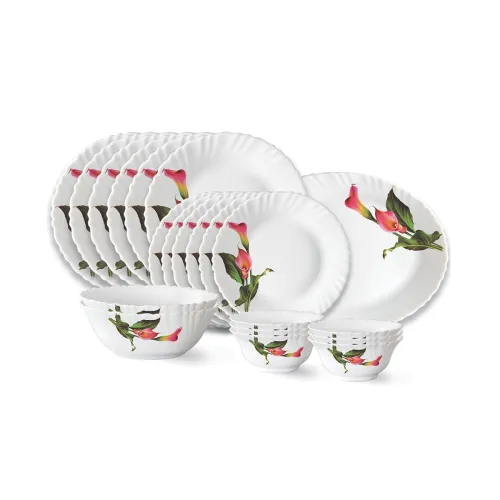 Image of Larah by Borosil Stargazer Opalware Dinner Set (21 Pc)