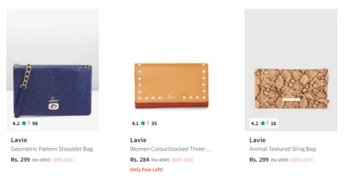 Image of Lavie women handbag up to 90% Discount