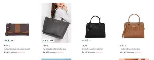 Image of lavie women's handbag up to 89% Discount 