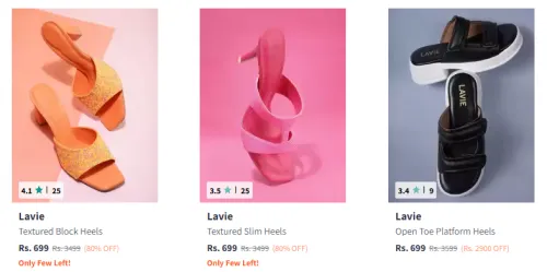Image of Lavie Women's Heels at Minimum 80% Discount