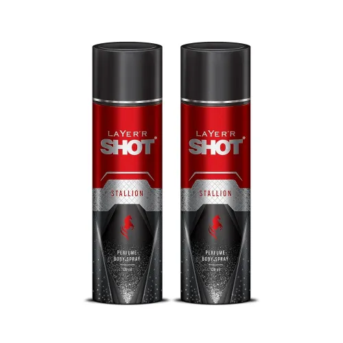 Image of Layer’r Shot Stallion Body Spray – 120 ml pack of 2
