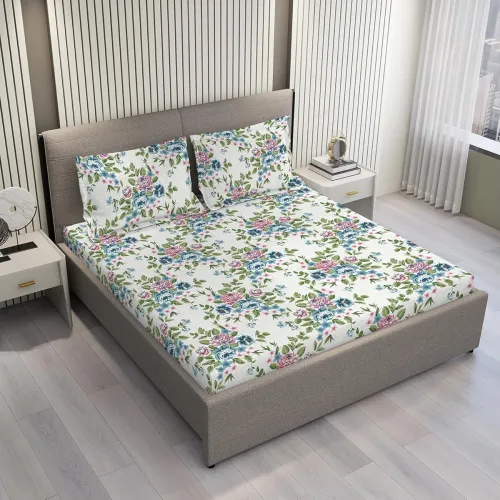 Image of Layers Argos King Bedsheet Set – Multicolor Flower