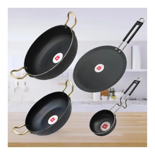 Image of LAZYwindow Traditional Iron Cookware Set 4 pcs