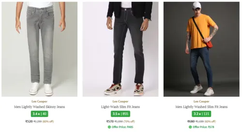 Image of LEE COOPER Brand Men's Jeans @ Up to 70% Discount