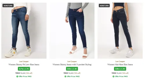 Image of Lee Cooper Women Fashion Minimum 70% Discount